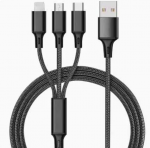 USB кабель зарядки 3в1 Type C iPhone Lightning Microusb 2.4 А